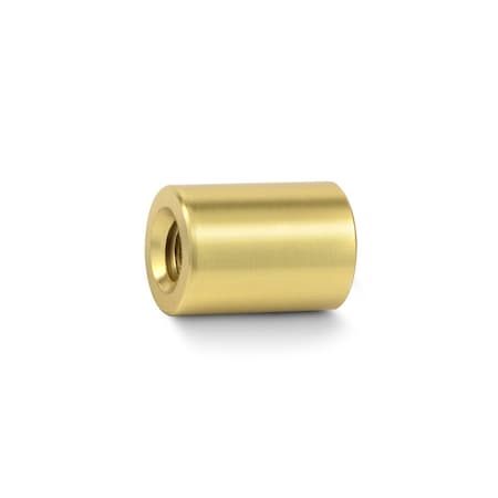 Gyford Round Standoffs, #10-24 Thrd Sz, 1/2 in Bd L, Aluminum Brass Anodized, 3/8 in OD SO-050BR